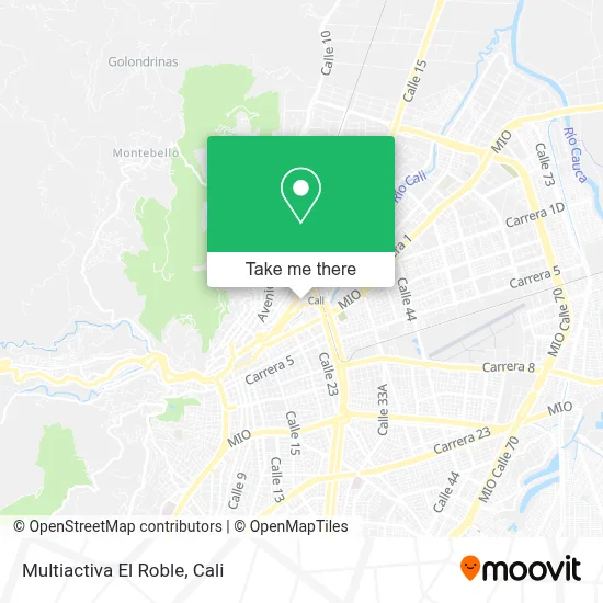 Multiactiva El Roble map