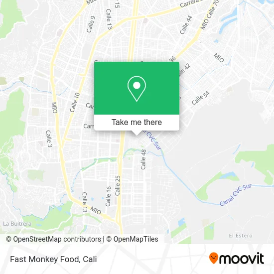 Fast Monkey Food map