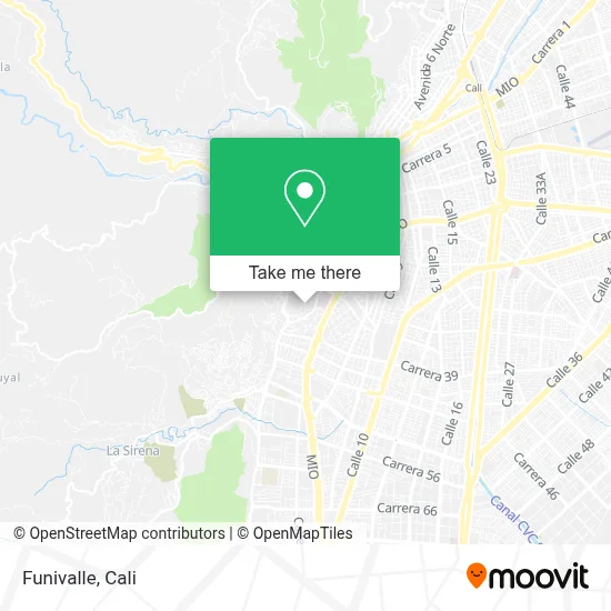 Funivalle map