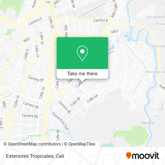 Exteriores Tropicales map