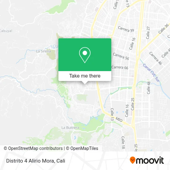 Distrito 4 Alirio Mora map