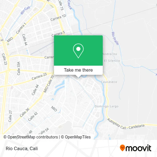 Rio Cauca map