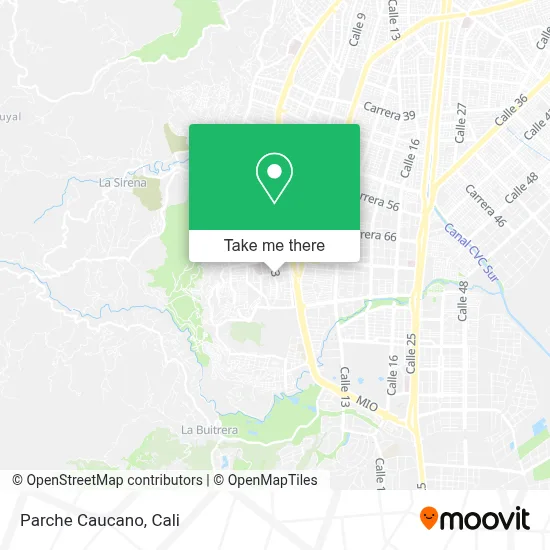 Parche Caucano map