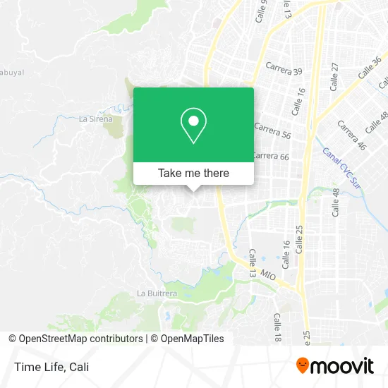 Time Life map