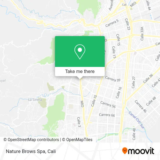 Nature Brows Spa map