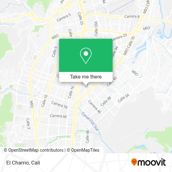 El Chamo map