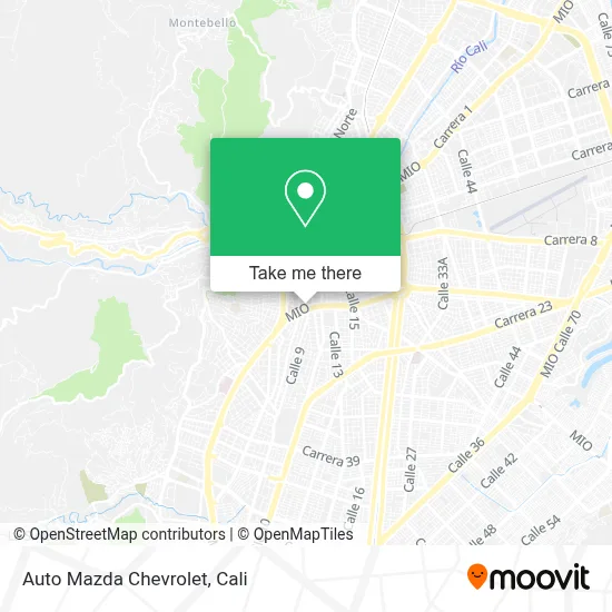 Auto Mazda Chevrolet map