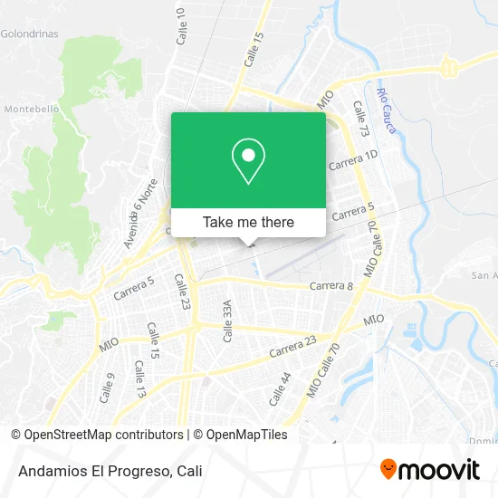 Andamios El Progreso map