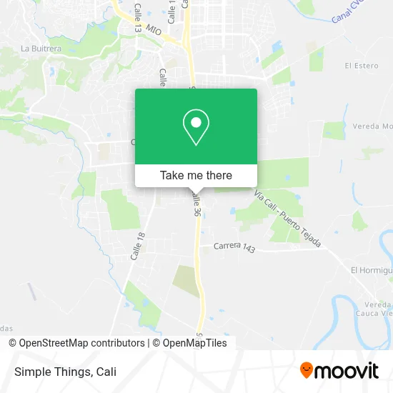 Simple Things map