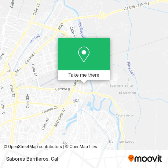 Sabores Barrileros map