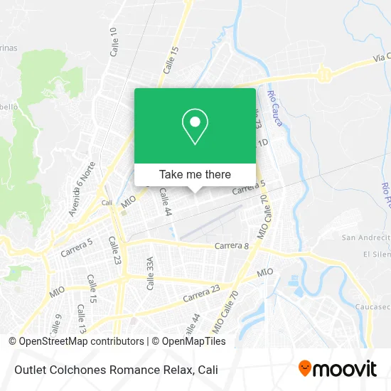 Outlet Colchones Romance Relax map