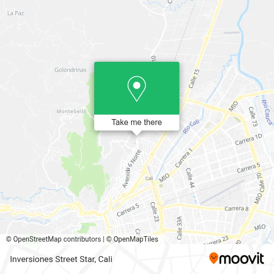 Inversiones Street Star map