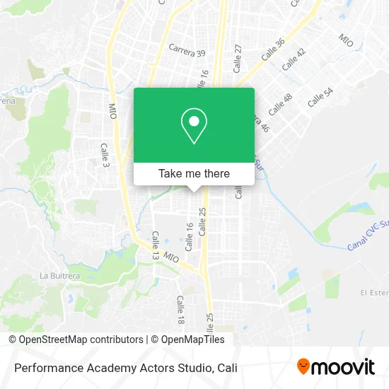 Performance Academy Actors Studio map
