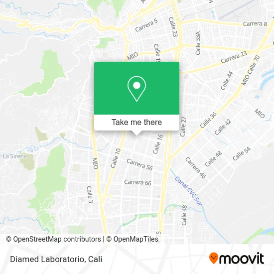 Diamed Laboratorio map
