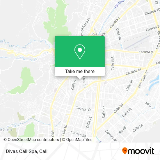 Divas Cali Spa map