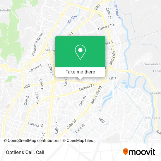 Optilens Cali map