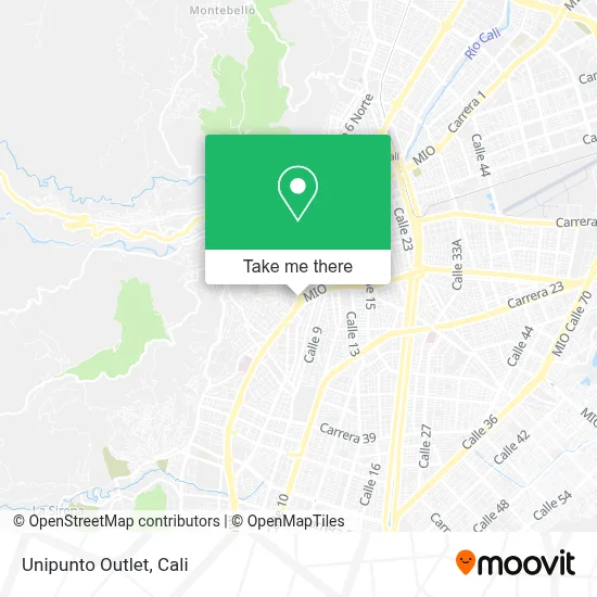 Unipunto Outlet map