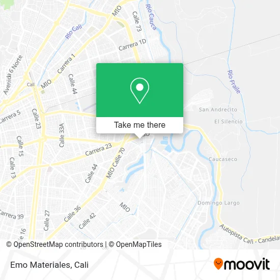 Emo Materiales map