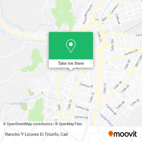 Rancho Y Licores El Triunfo map