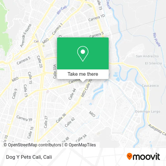 Dog Y Pets Cali map