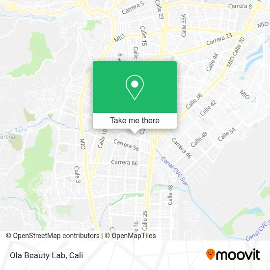 Ola Beauty Lab map