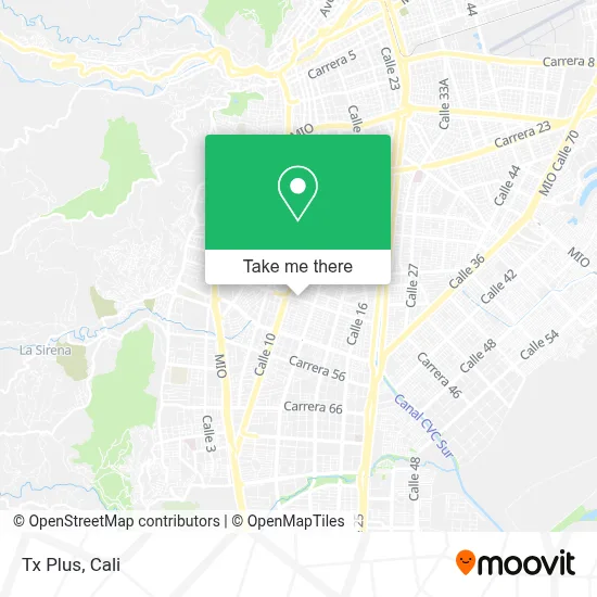 Tx Plus map