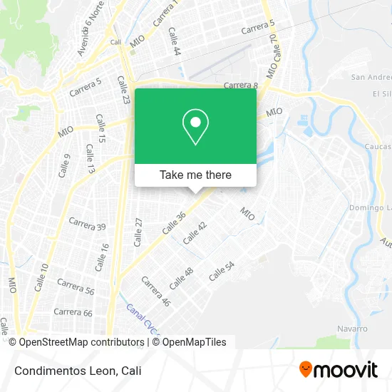 Condimentos Leon map