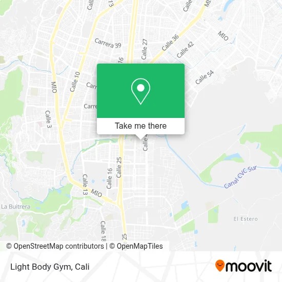 Light Body Gym map