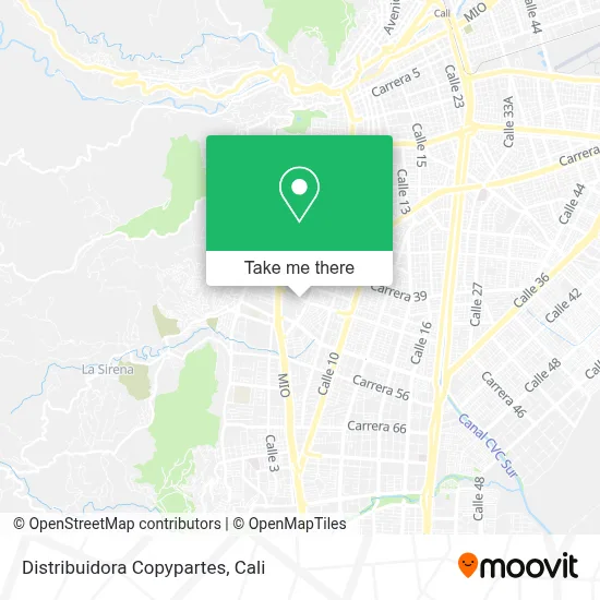 Distribuidora Copypartes map