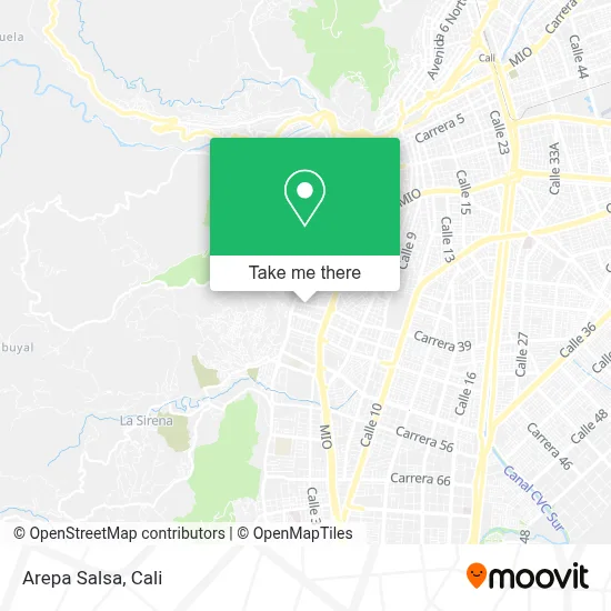 Arepa Salsa map