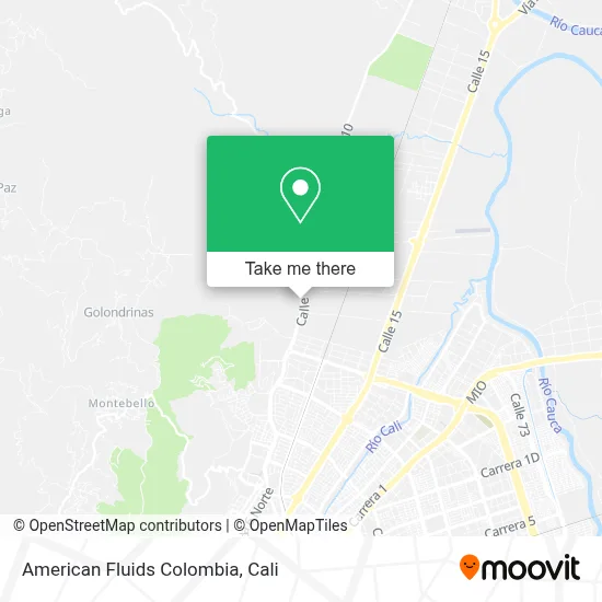 American Fluids Colombia map