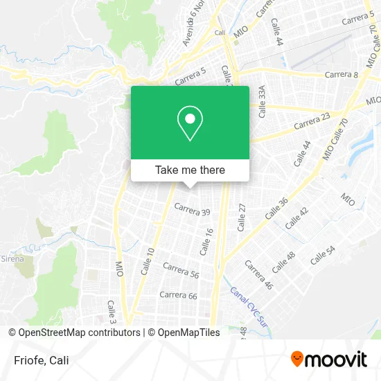 Friofe map