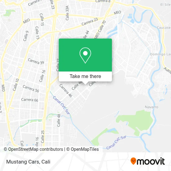 Mustang Cars map