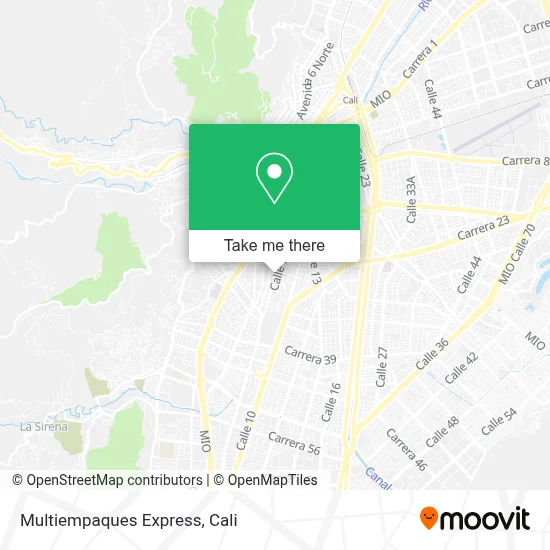 Multiempaques Express map