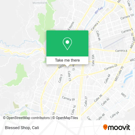 Blessed Shop map