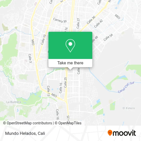 Mundo Helados map