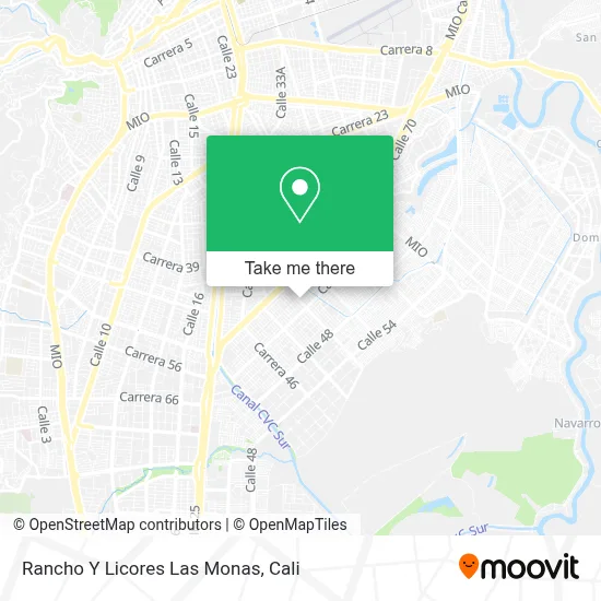 Rancho Y Licores Las Monas map