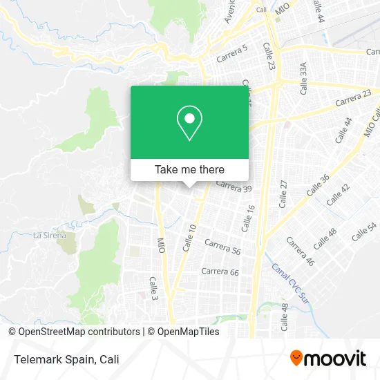 Telemark Spain map