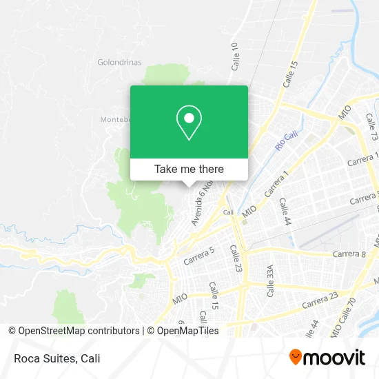 Roca Suites map