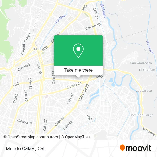 Mundo Cakes map