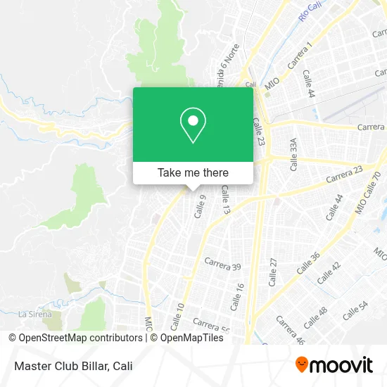 Master Club Billar map