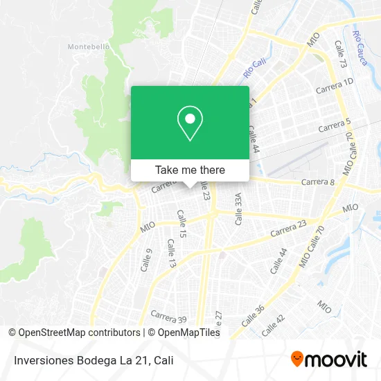 Inversiones Bodega La 21 map