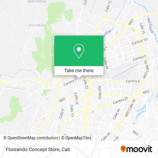 Floreando Concept Store map