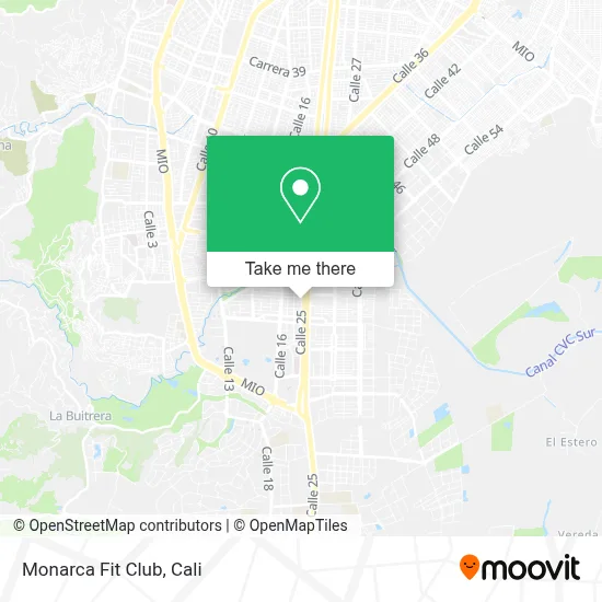 Monarca Fit Club map