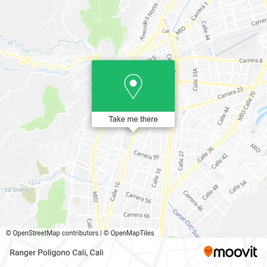 Ranger Polígono Cali map