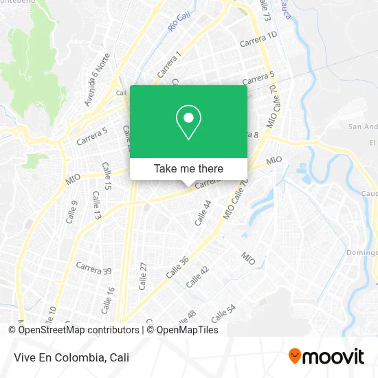Vive En Colombia map