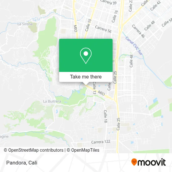 Pandora map