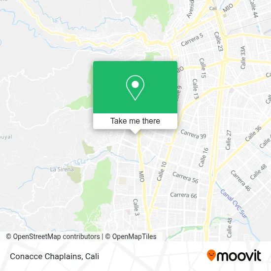 Conacce Chaplains map
