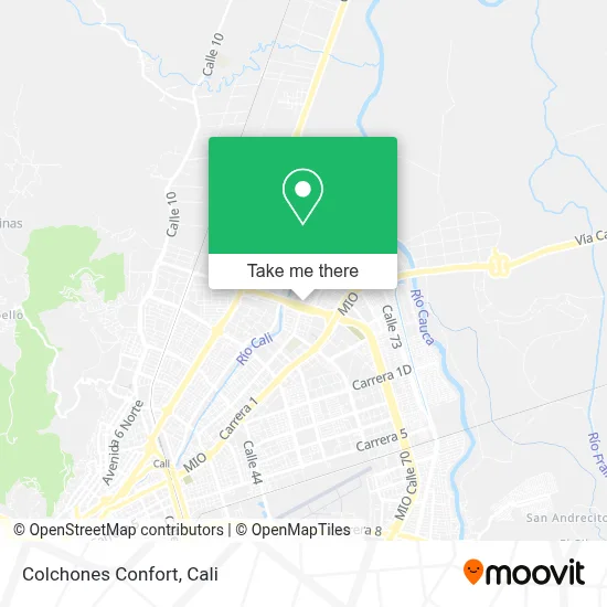Colchones Confort map