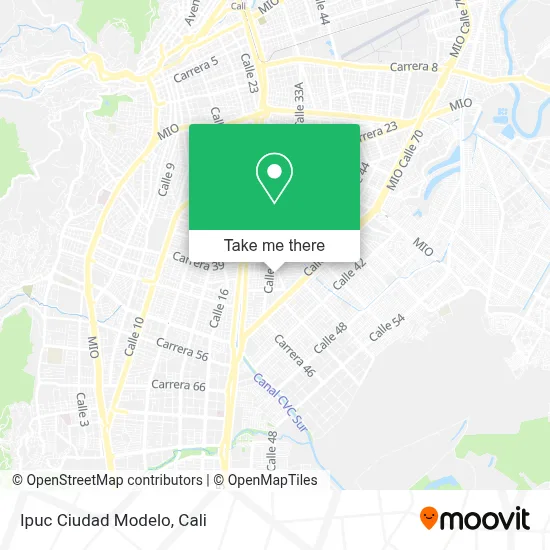 Ipuc Ciudad Modelo map
